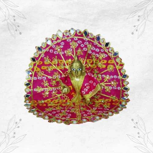Elegant Pink Poshak for Krishna Ji Size-3