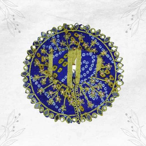 Divine Royal Blue Poshak for Laddu Gopal Ji Size-3