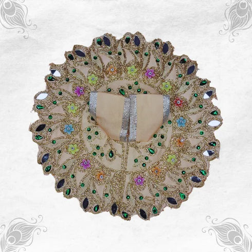 Divine Glow in Skin Tone Poshak for Thakur Ji Size-3