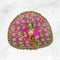 Graceful Pink Poshak with Pearls for Krishna Ji Size-3