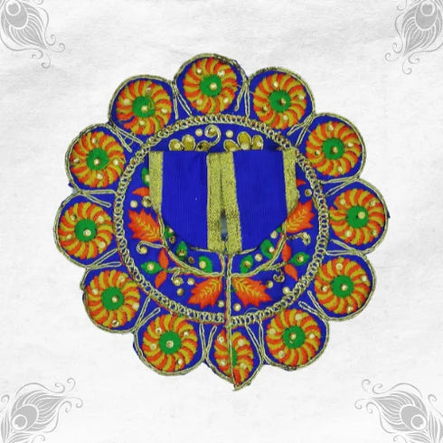 Beautiful Blue Designer Poshak for Kanha Ji Size-3