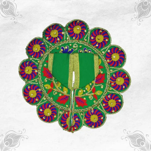 Timeless Green Designer Dress for Laddu Gopal Ji Size-3