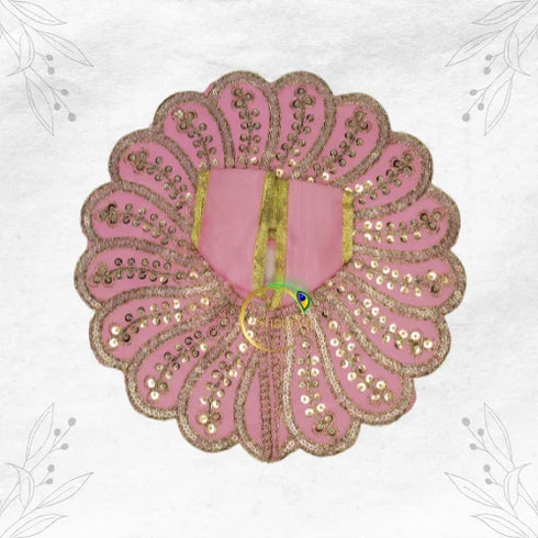 Pink Color Laddu Gopal Dress S40P507 Size-4