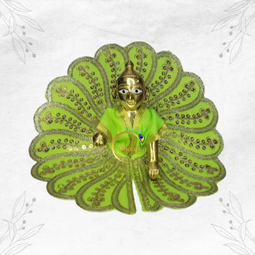 Light Green Laddu Gopal Dress S40P509