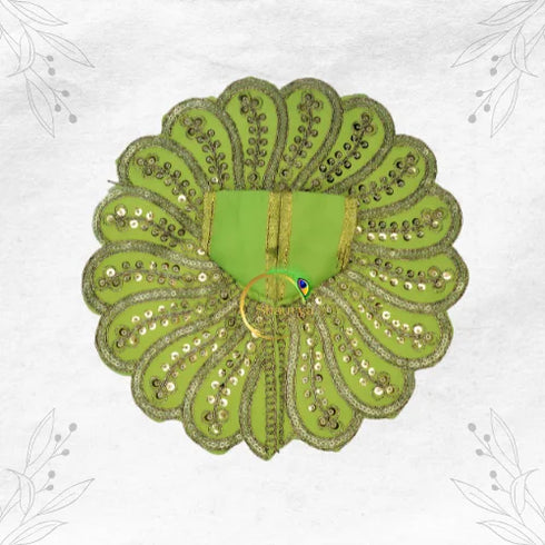 Light Green Laddu Gopal Dress S40P509