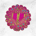 Bright Pink Dress with Embroidery for Krishna Ji Size-4