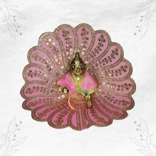 Pink Color Laddu Gopal Dress S40P507 Size-4