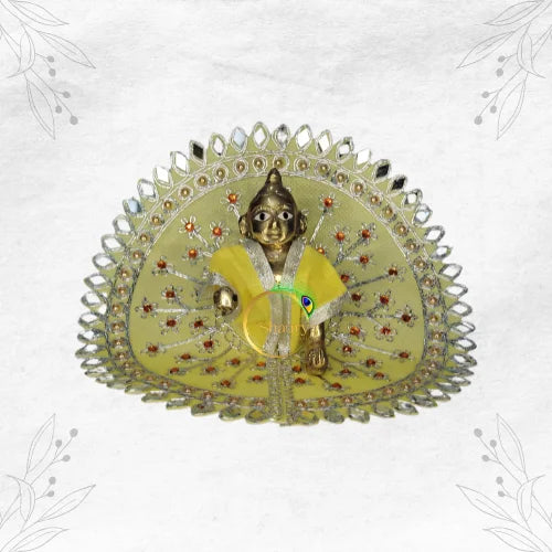 Soft Light Yellow Dress for Thakur Ji – Summer Special Size-4