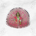 Baby Pink Mirror Embroidered Dress for Little Krishna Idol Size-4