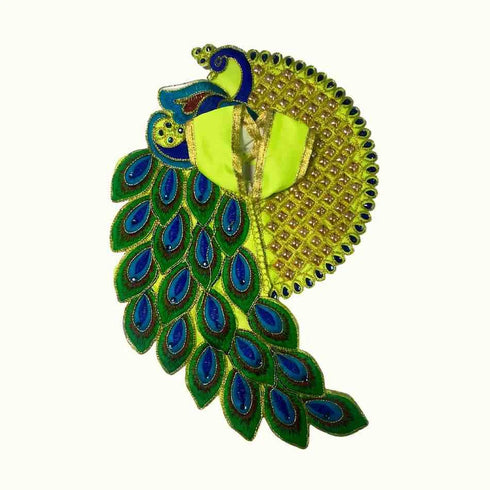 Peacock Feather Decorative Dress for Laddu Gopal