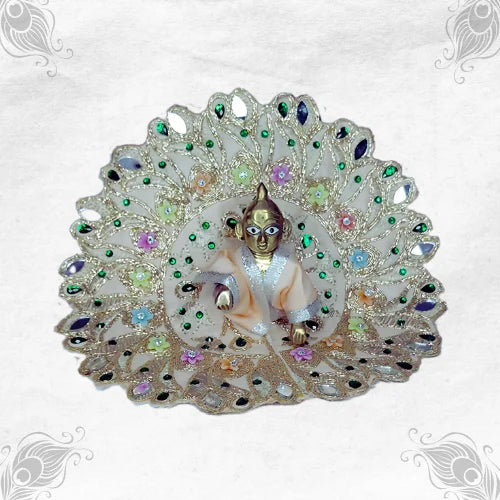 Divine Glow in Skin Tone Poshak for Thakur Ji Size-3