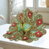 Mint Green & Red Floral Laddu Gopal Dress Size-4