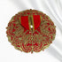 Elegant Red & Gold Laddu Gopal Dress Size-4