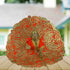 Radiant Orange & Gold Laddu Gopal Dress Size-4