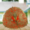 Radiant Orange & Gold Laddu Gopal Dress Size-4