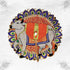 Adorable Orange and Blue Poshak with Gau Mata Design for Bal Gopal Size-5