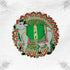 Graceful Green Vastra with Cow Pattern for Kanha Ji Size-5