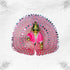 Beautiful Pink Dress with Sparkling Mirror Work for Bal Gopal Ji Size-5