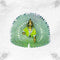 Trendy Light Green Dress with Sparkling Mirror Work for Little Krishna Size-5
