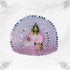 Traditional Light Pink Dress with Mirror Embroidery for Thakur Ji Idol Size-5