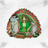 Graceful Green Vastra with Cow Pattern for Kanha Ji Size-5