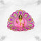Auspicious Light Pink Poshak with Swastik Design for Bal Gopal Ji Size-6