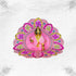 Auspicious Light Pink Poshak with Swastik Design for Bal Gopal Ji Size-6