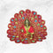 Graceful Red Dress for Laddu Gopal Ji Size-4