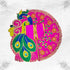 Adorable Pink Outfit with Mor Design for Bal Gopal Ji Size-6