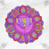Purple Poshak with Swastik for Laddu Gopal Size-6