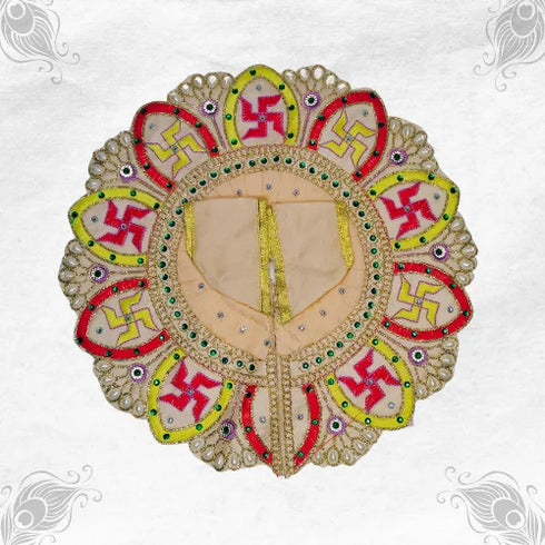 Graceful Skin Tone Poshak for Thakur Ji Size-6