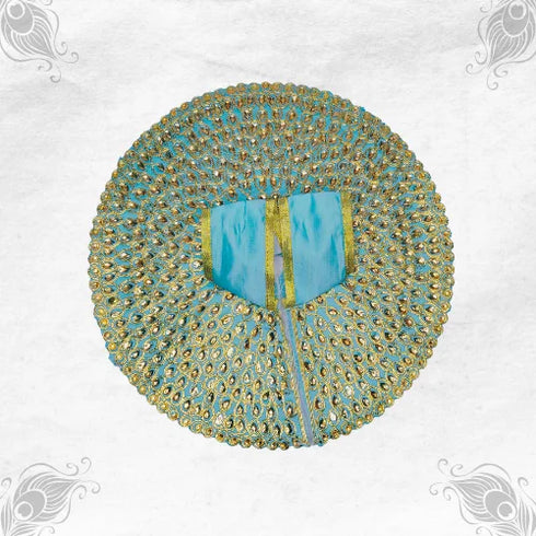 Charming Light Blue Outfit for Thakur Ji Idol Size-6