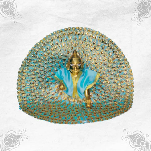 Charming Light Blue Outfit for Thakur Ji Idol Size-6