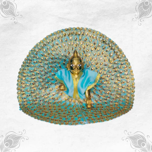 Charming Light Blue Outfit for Thakur Ji Idol Size-6