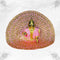 Divine Peach Dress with Exquisite Embroidery for Bal Gopal Ji Size-6