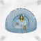 Charming Light Blue Vastra with Shiny Mirror Work for Thakur Ji Size-6