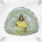 Soft Sea Green Vastra with Beautiful Mirror Work for Thakur Ji Size-6