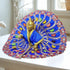 Laddu Gopal Fancy Designer Poshak – Royal Blue Peacock Style Dress with Stone and Lace Work Size-6