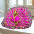 Laddu Gopal Fancy Designer Poshak – Pink Peacock Style Dress with Colorful Stone and Golden Lace Work Size-6