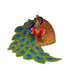 Laddu Gopal peacock feather dress– Red Edition (Handcrafted Poshak) Size-6