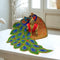 Laddu Gopal peacock feather dress– Red Edition (Handcrafted Poshak) Size-6