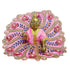 Laddu Gopal Fancy Designer Dress– Baby Pink Floral Peacock Style Dress with Blue Stone and Pearl Work Size-6
