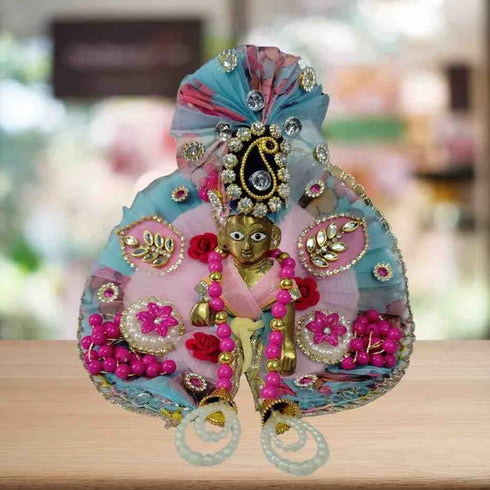 Beautifully Adorned Laddu Gopal Ji SIZE-2