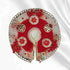 Divine Red & White Laddu Gopal Poshak – Elegant & Traditional SIZE-2