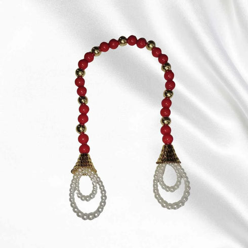 Divine Red & White Laddu Gopal Poshak – Elegant & Traditional SIZE-2