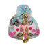 Elegant Sky Blue & Pink Stylish Dress for Laddu Gopal Ji Size-3
