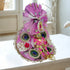 Graceful Light Purple Peacock Design Dress for Laddu Gopal Ji Size-3