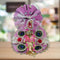 Graceful Light Purple Peacock Design Dress for Laddu Gopal Ji Size-3