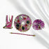 Graceful Light Purple Peacock Design Dress for Laddu Gopal Ji Size-3