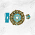 Sky Blue Poshak with Moti Work and Pagdi- Size-4